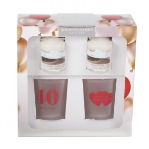 CANDLE GIFT SET 40th ANNIVERSARY